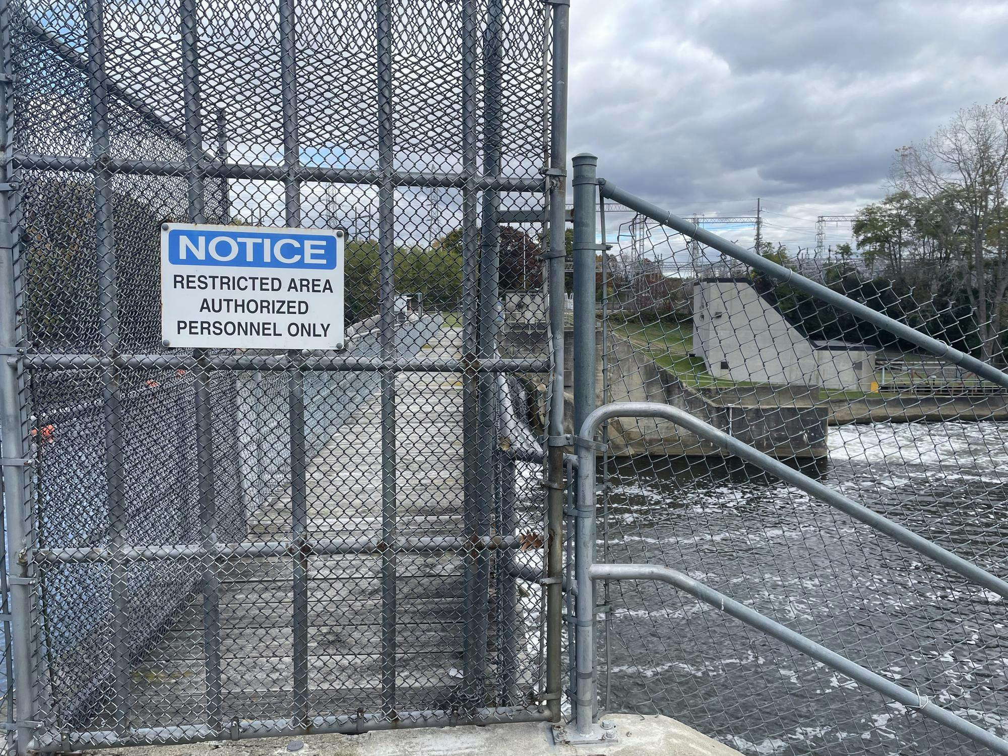 Superior Dam catwalk