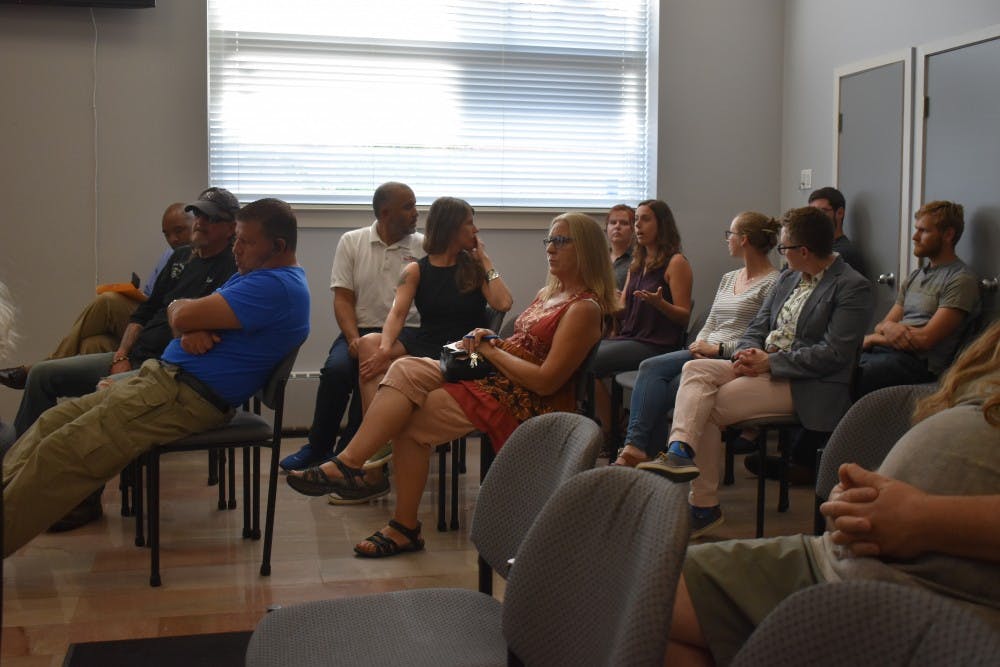 Community members at City Hall