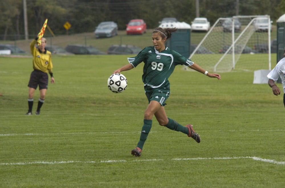 	Ashley Rodrigues, a former EMU soccer player, is now captain of the Guyana national team, which is vying for a spot in the Women’s Gold Cup. The Gold Cup is the predecessor to the Women’s World Cup.
