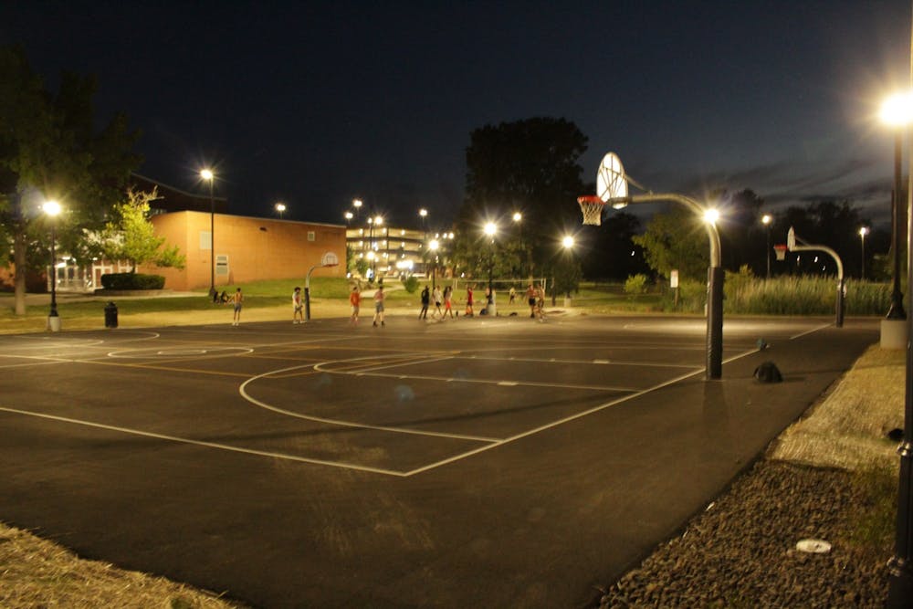 Explore new outdoor courts outside of the Rec/IM the day before classes start