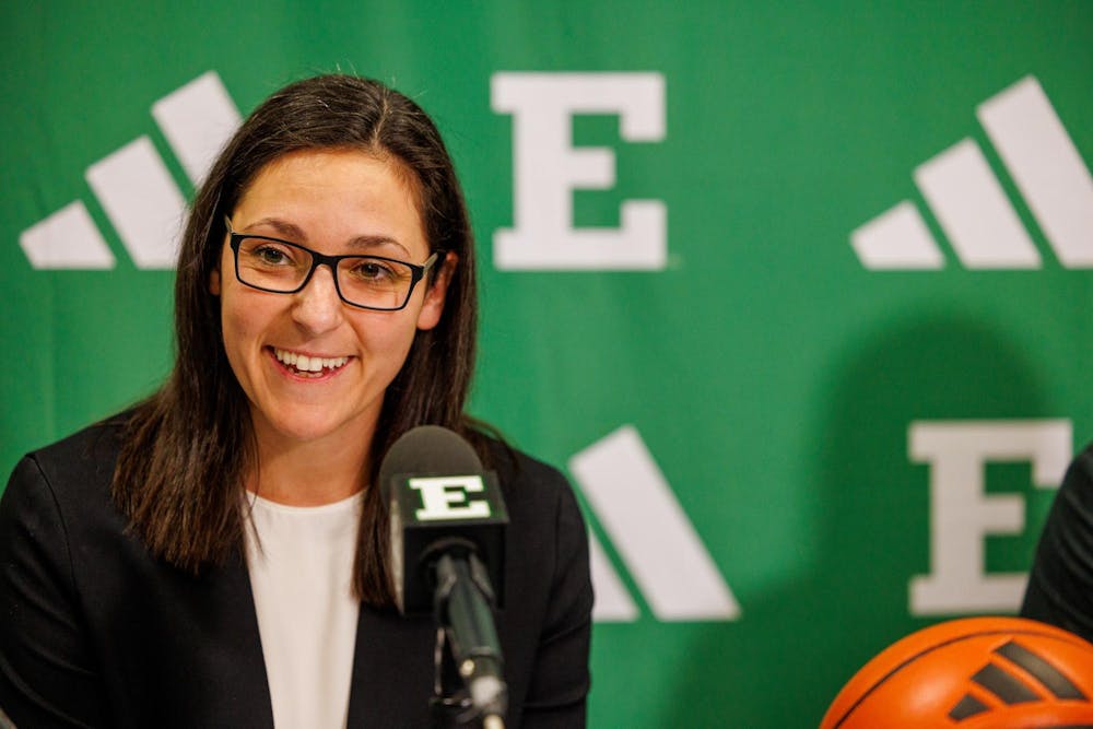 Eastern Michigan introduces Sahar Nusseibeh as new women's basketball coach at introductory press conference