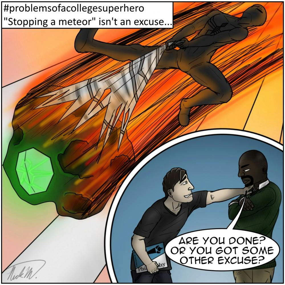 #problemsofacollegesuperhero