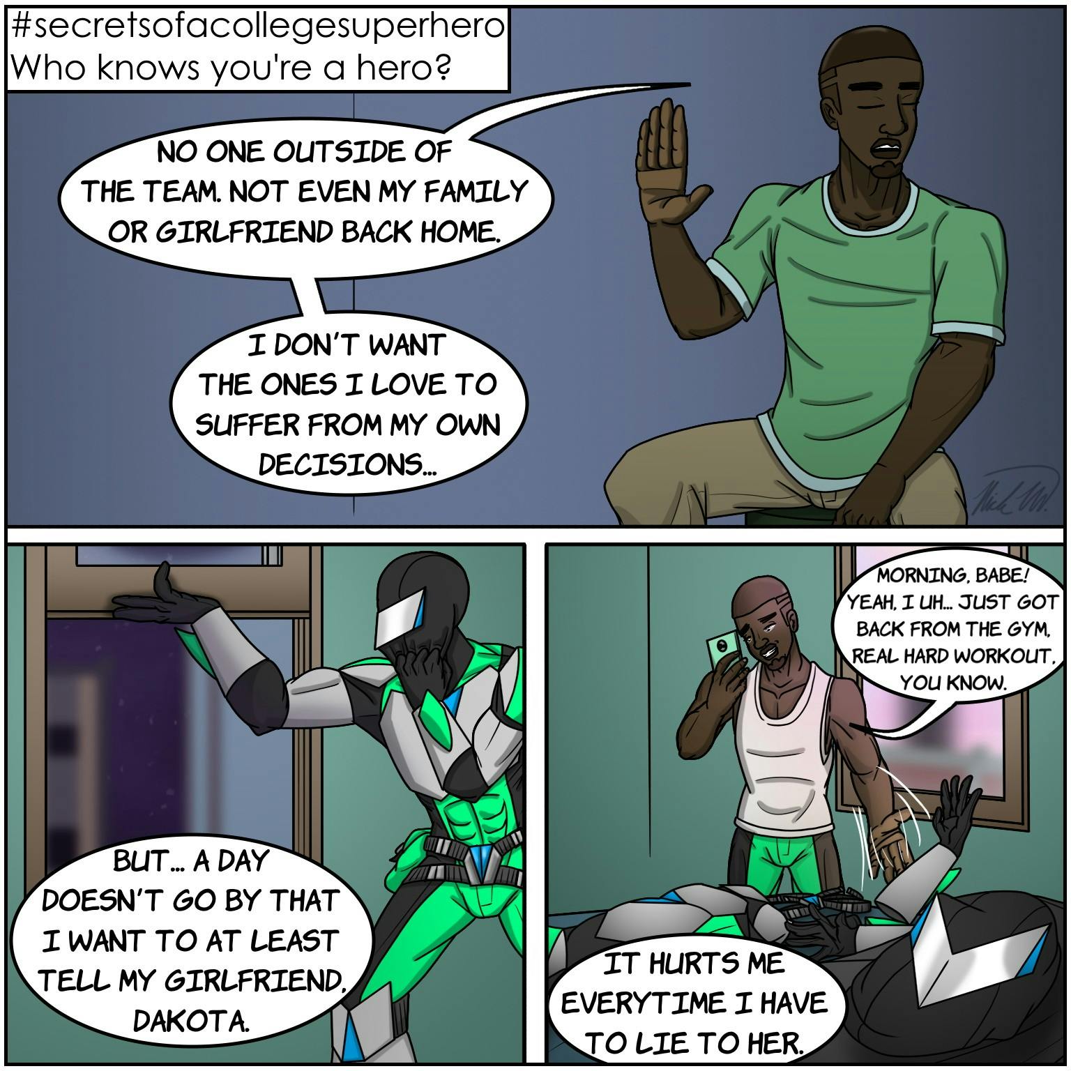 #secretsofacollegesuperhero