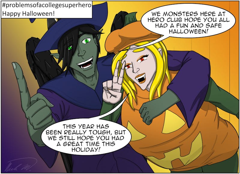 Happy Halloween from the monsters of Hero Club!