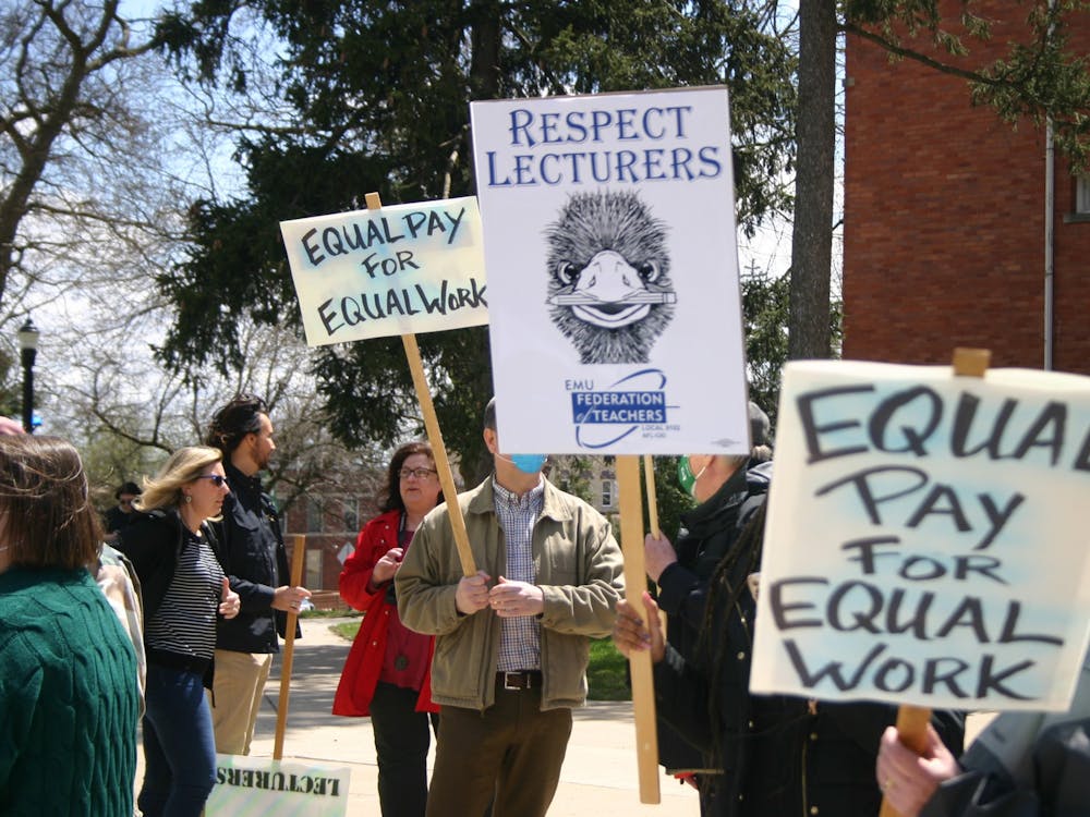 Respect Lecturers Rally at Welch Hall