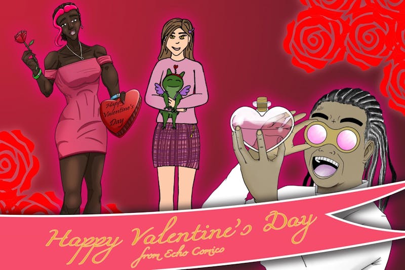 We here at Echo Comics wish you all a Happy Valentine&#x27;s Day! Make sure to share the love today! And we hope you enjoy this collaborative picture from all of our artists!