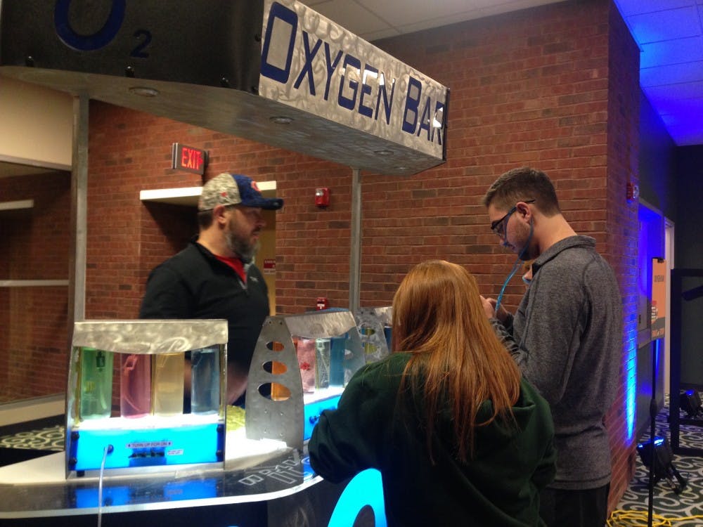 There was an Oxygen Bar at the Snack and Study event Tuesday night.