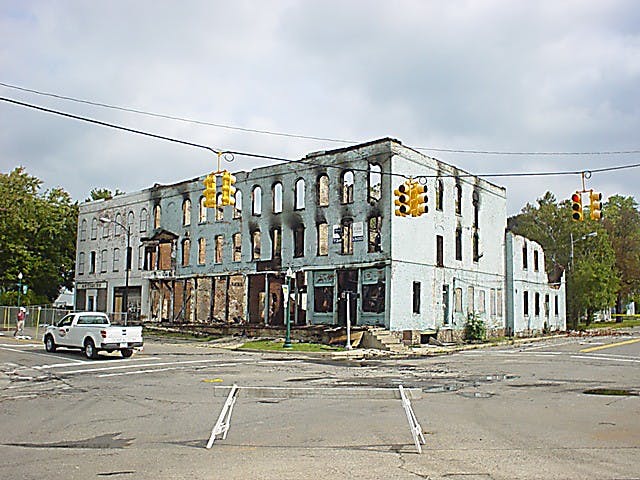 Thompson Block fire 2