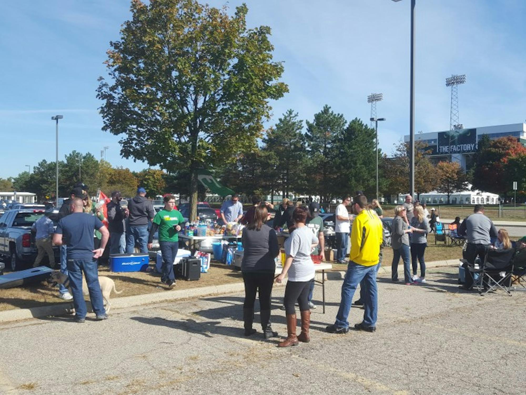 Tailgate Town was filled with students and alumni.