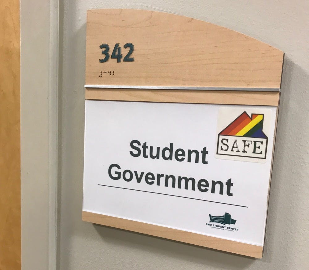 Student Government office sign