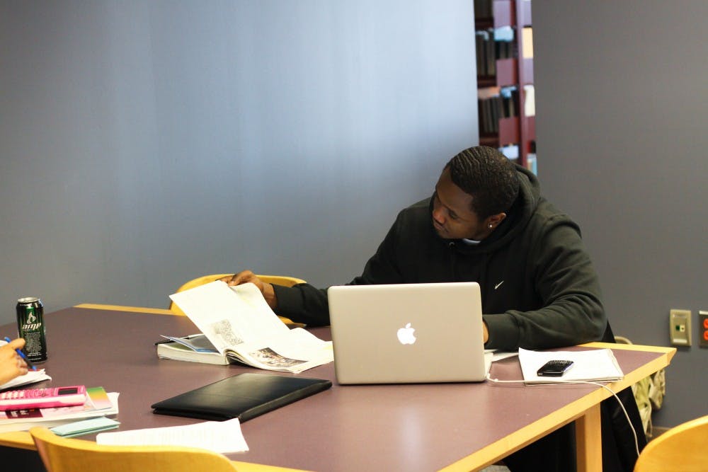 EMU student Nathaniel Winston, a political science major, studies at Halle Library. A recent study has shown that high school seniors have better critical reasoning skills than college sophomores. However, most EMU students and faculty disagree.