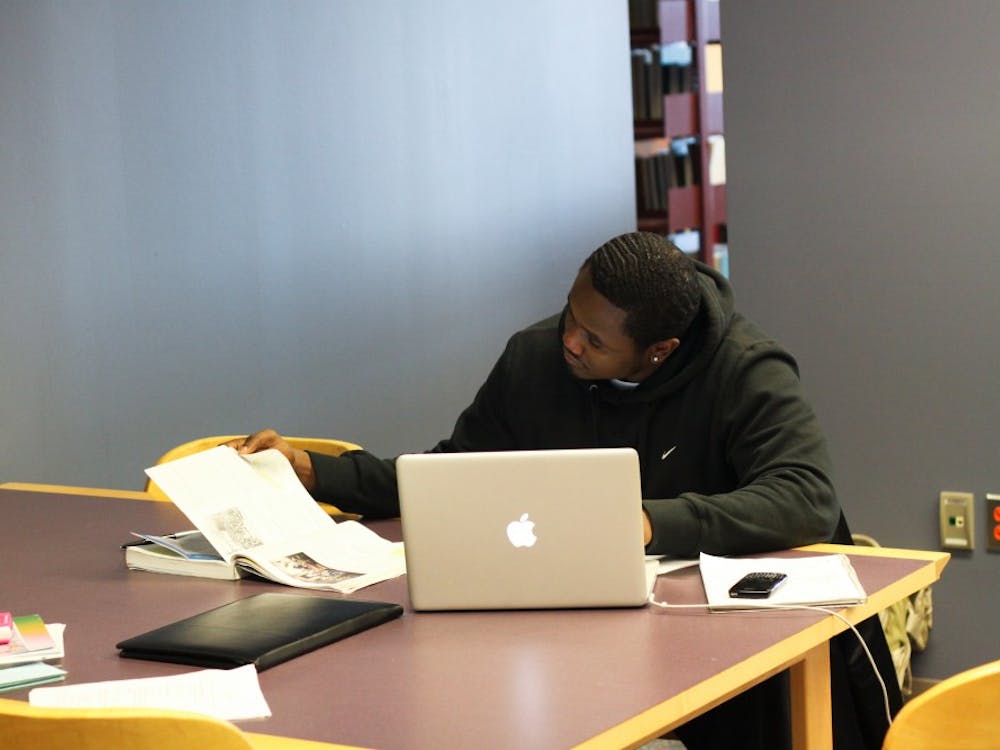 EMU student Nathaniel Winston, a political science major, studies at Halle Library. A recent study has shown that high school seniors have better critical reasoning skills than college sophomores. However, most EMU students and faculty disagree.