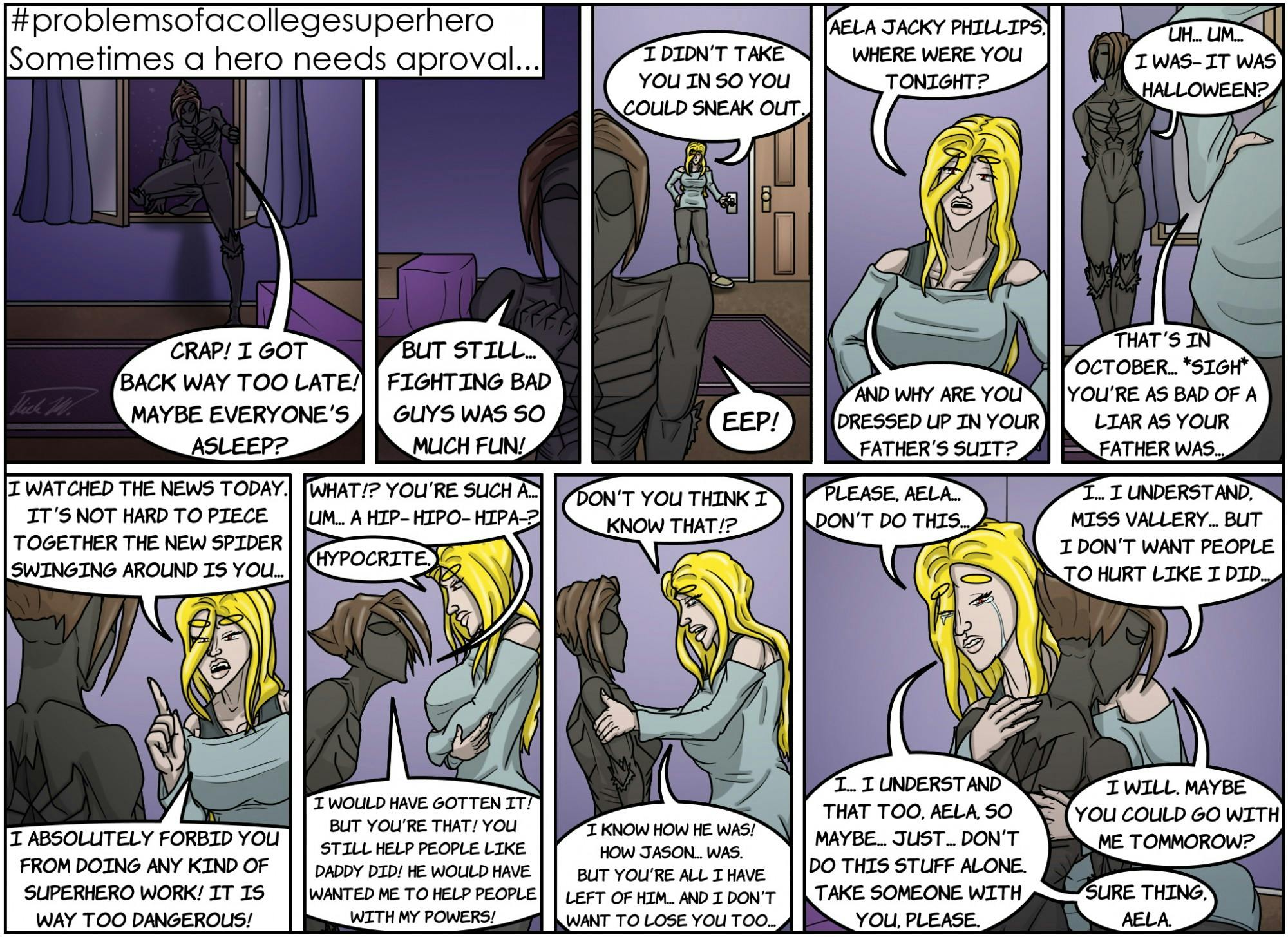 #problemsofacollegesuperhero