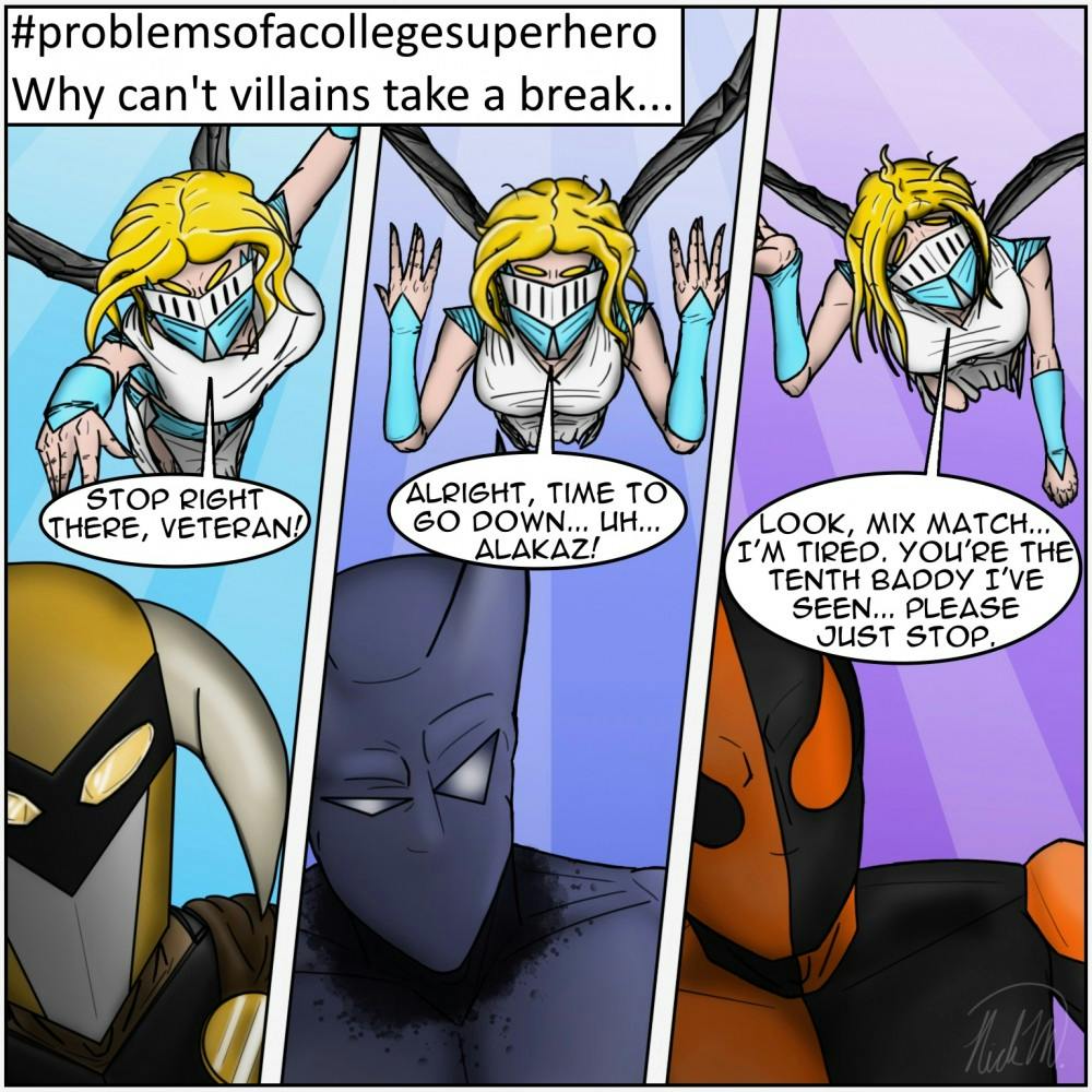 #problemsofacollegesuperhero