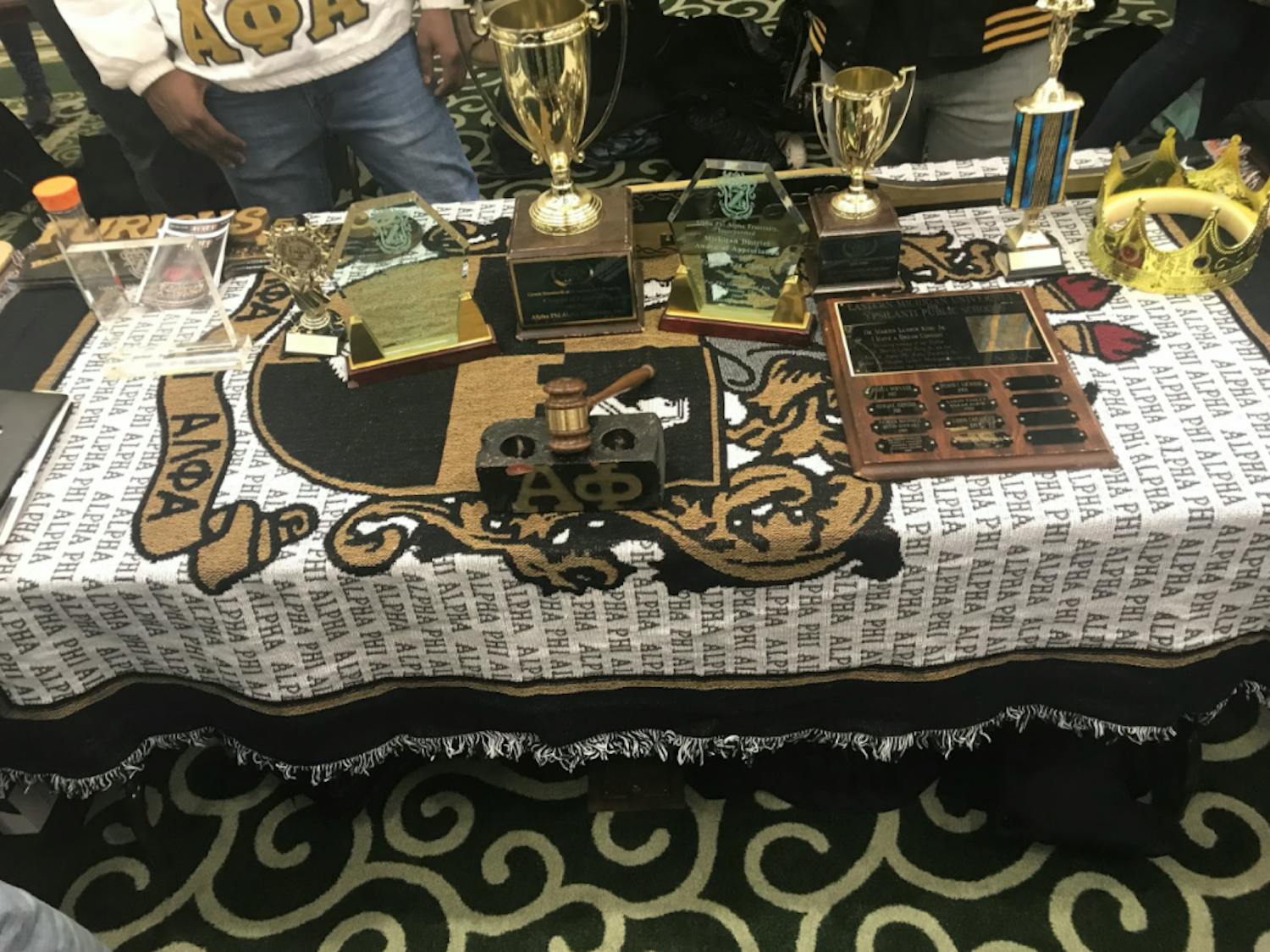 A table for one of the org's at Winter Fest