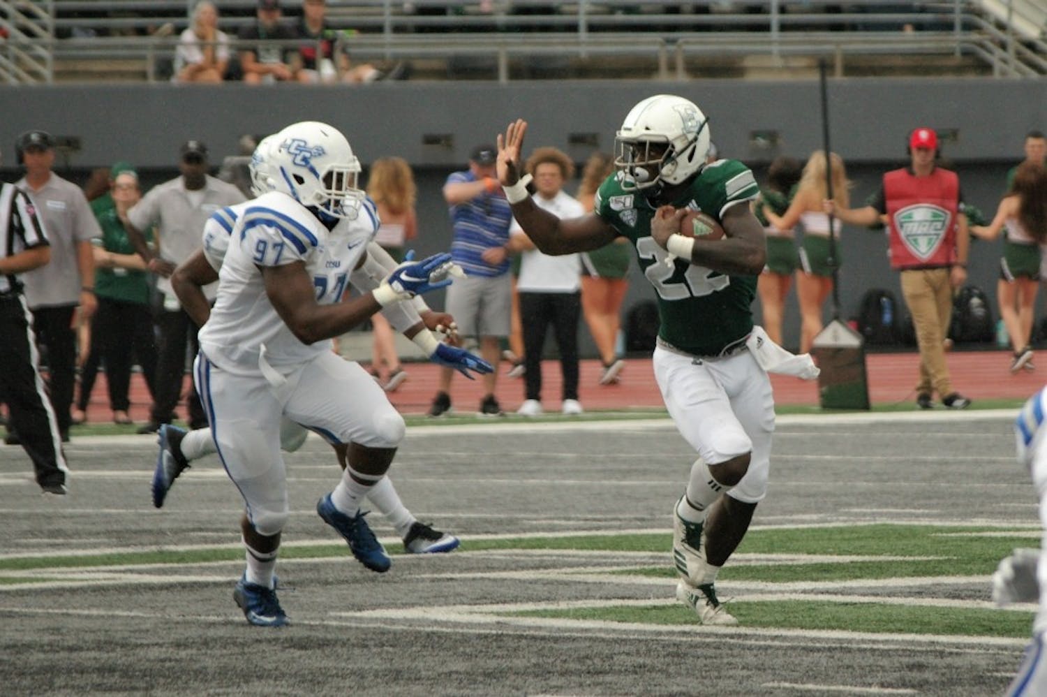 Eastern Michigan football wins home opener in thrilling fashion
