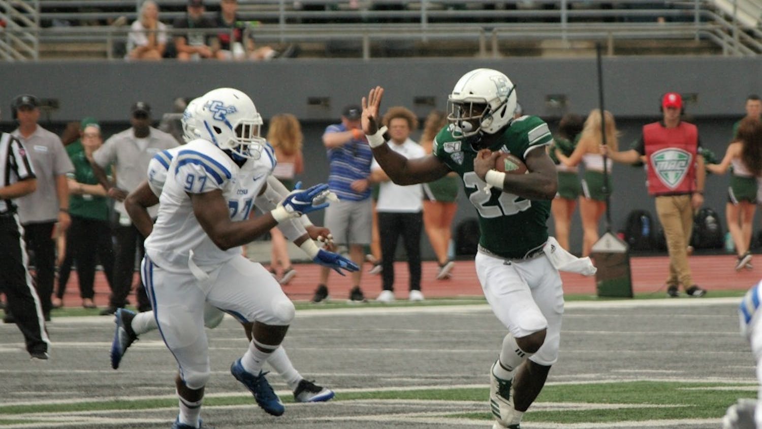 Eastern Michigan football wins home opener in thrilling fashion