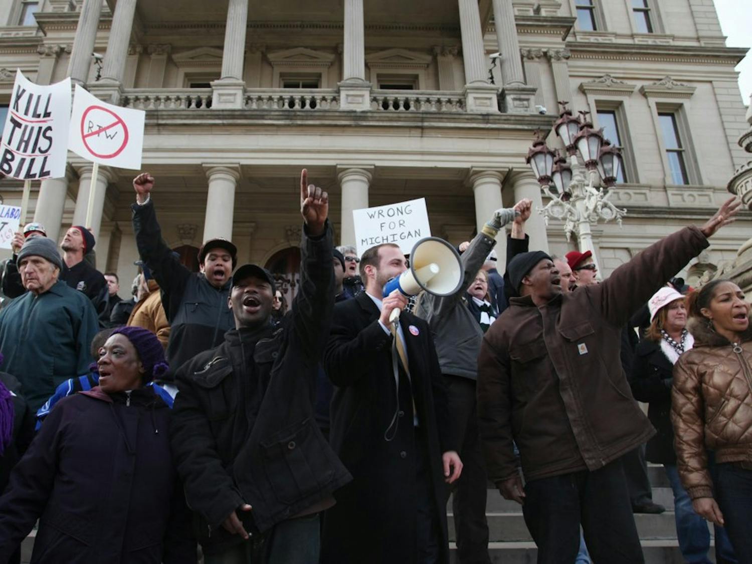 US NEWS DETROIT-PROTEST 2 DE