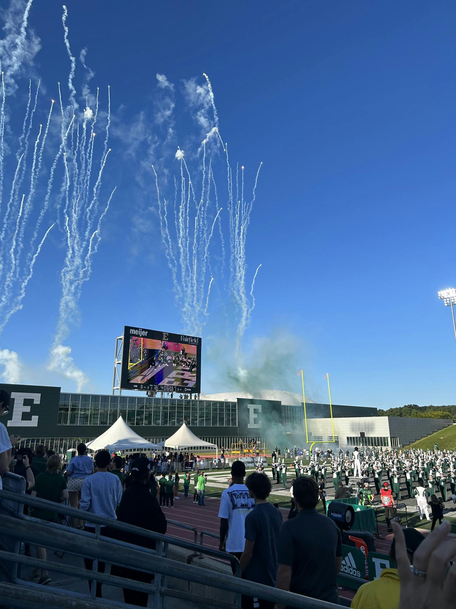 Celebratory moment for the Eagles