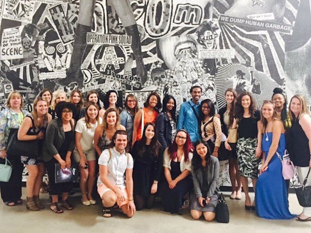 EMU's fashion students learn about the industry at the headquarters of Volcom in southern California.