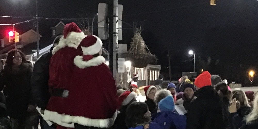 Depot Town Christmas tree lighting 