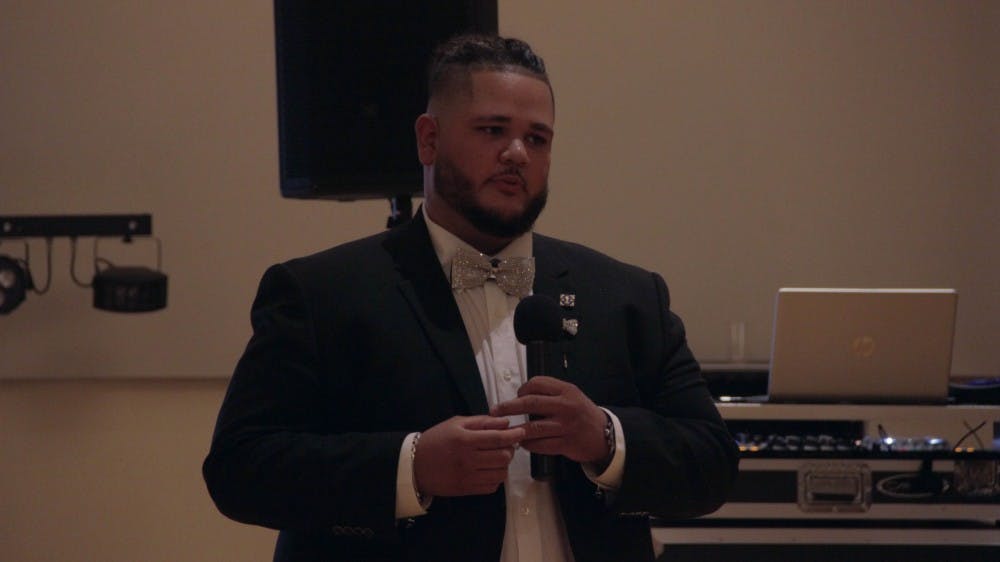 Christopher Casillas presents at Latin Night