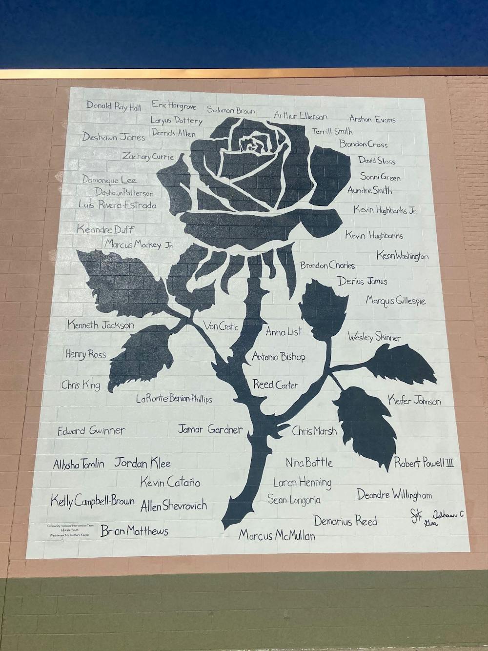 'The Beginning of the End': Ypsilanti community unveils a rose mural to tackle local gun violence