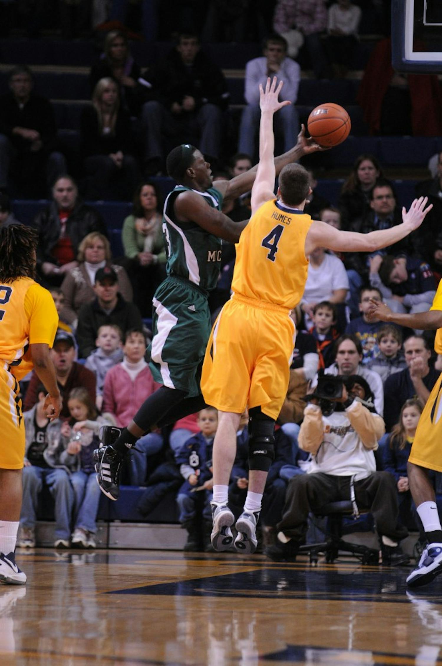 	Brandon Bowdry (above) scored 19 points and made 13 rebounds Saturday at the University of Toledo.