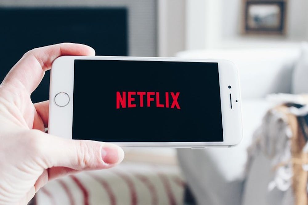 Netflix logo on mobile device