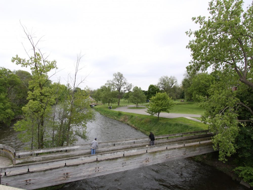 ‘The Tridge’ connects Frog Island and Riverside parks. The parks are home to summer festivals, including ElvisFest and the 13th annual Beer Fest.