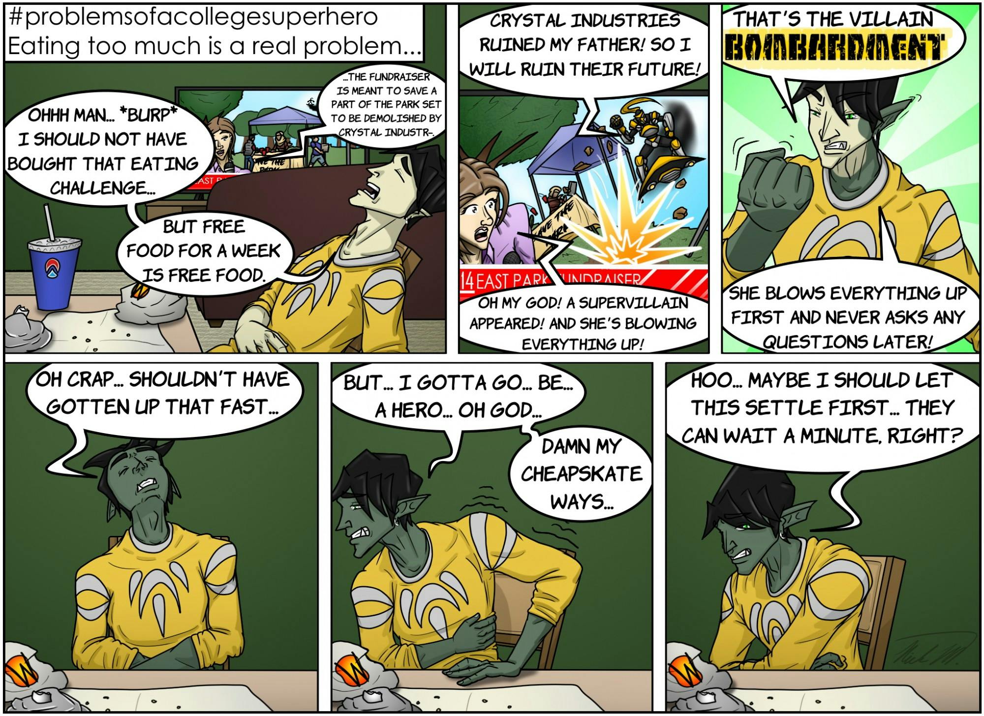 #problemsofacollegesuperhero