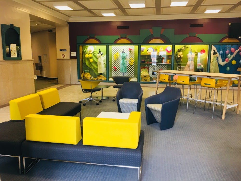 The new furniture in Roosevelt Hall - picture provided by Dr. Julie Becker. 