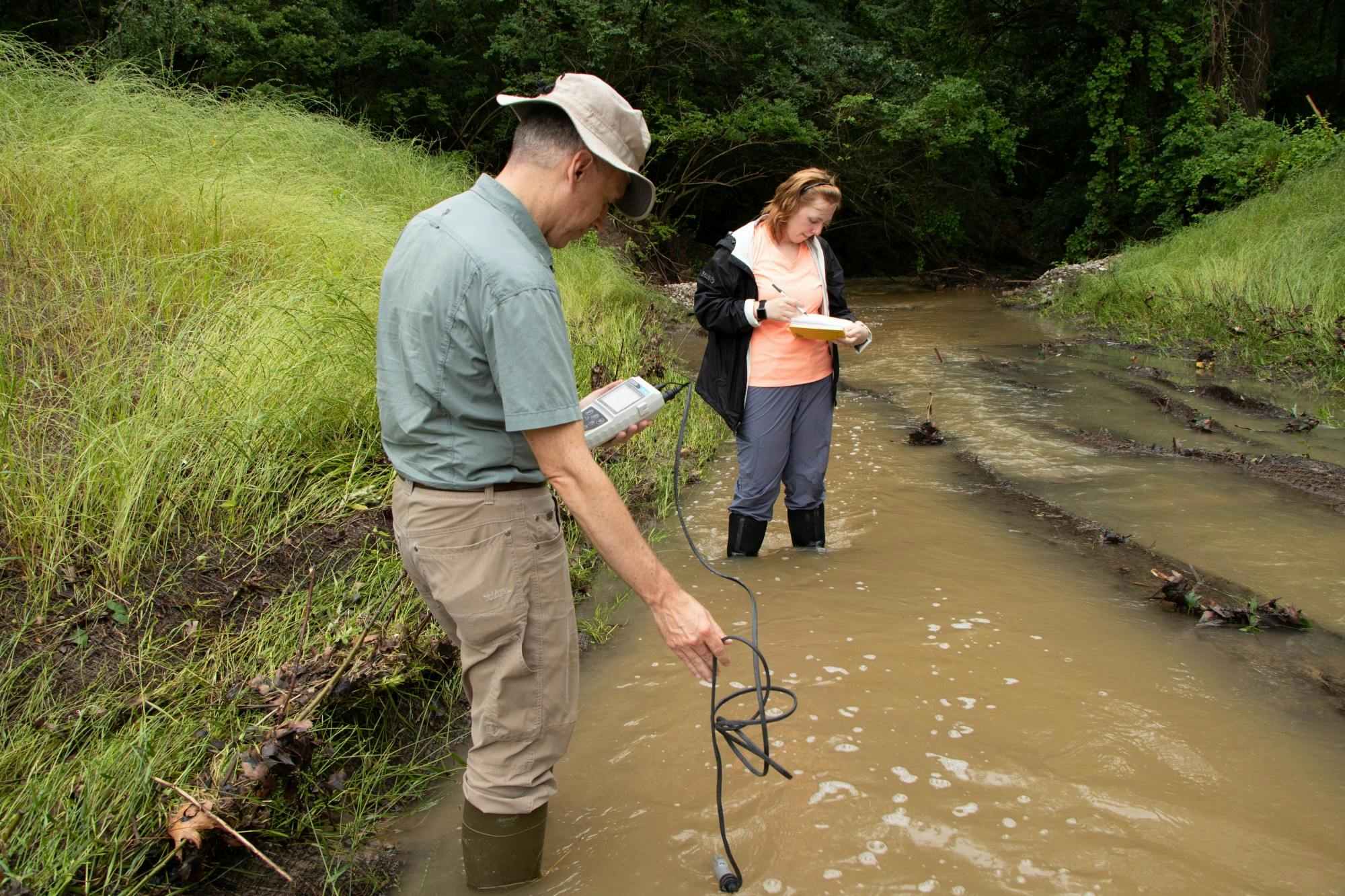 River test project in Miller Creek branches, lead by Dr. Chris Gellasch