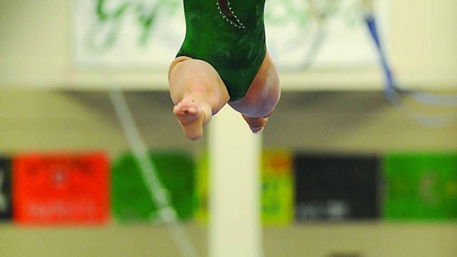 Freshman Kaylyn Millick, shown competing earlier this season, finished second in all-around competition against Bowling Green on Feb. 21. She posted a 9.775 high score on the balance beam.
