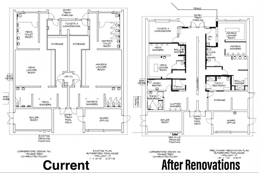 Rutherford Pool Bathhouse floor plan