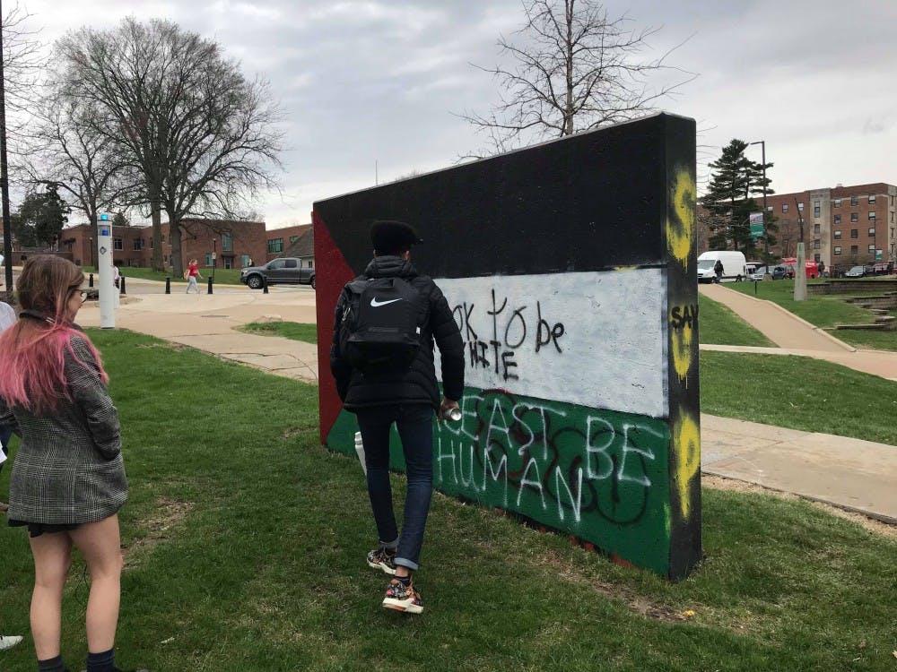 Travis Howell Painting Over The Controversial Message