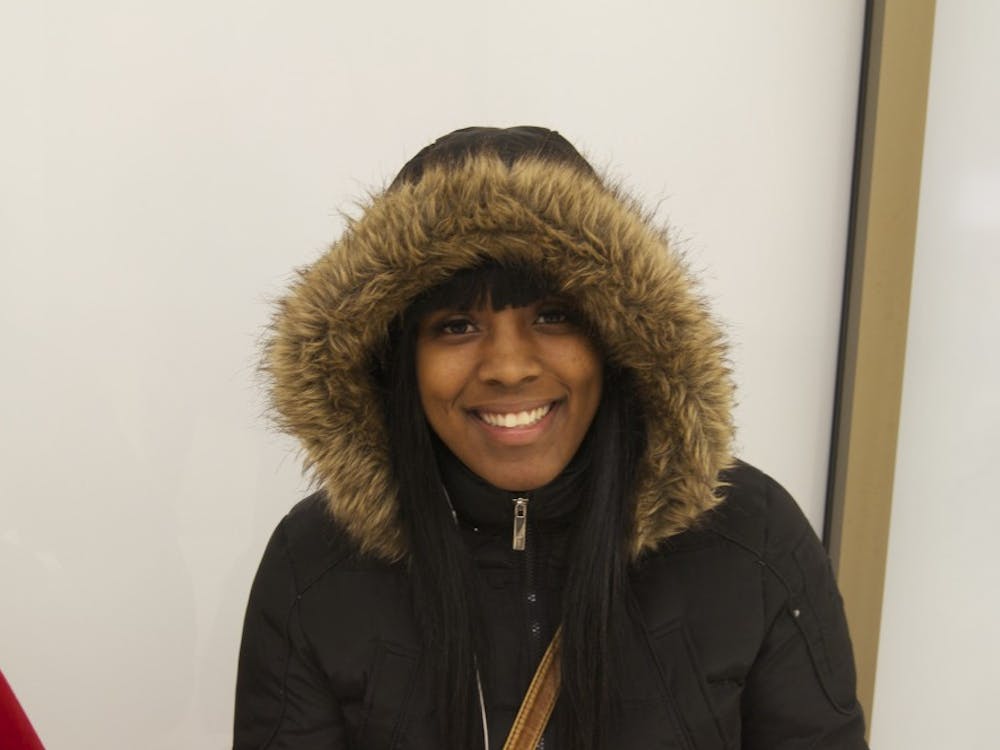 “I plan on bundling up and wearing a whole bunch of clothes, because some of the buildings on campus have the heat on and some don’t. You just have to make sure you stay warm out here.”Dejanique Hawkins, junior, secondary education major