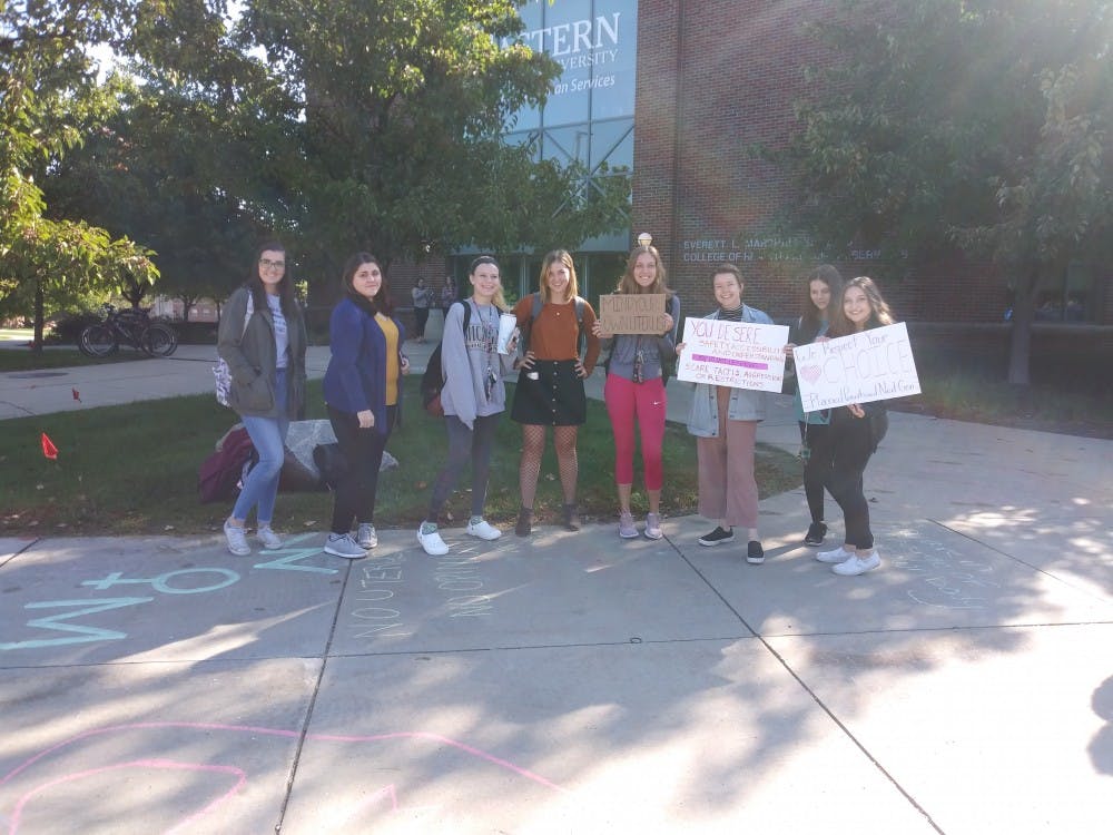 Pro choice protesters