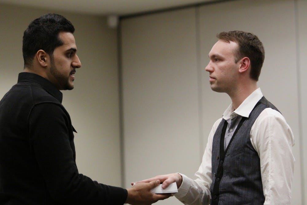 	President Jelani McGadney and Vice President Jeffrey Chicoine were sworn into office for the next full academic year.