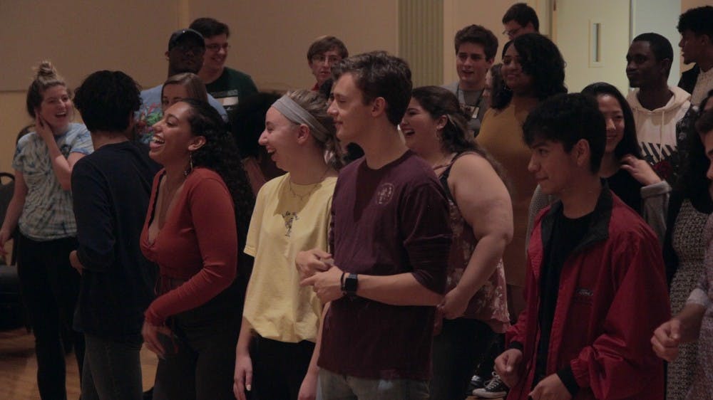 Students dance at Latin Night 