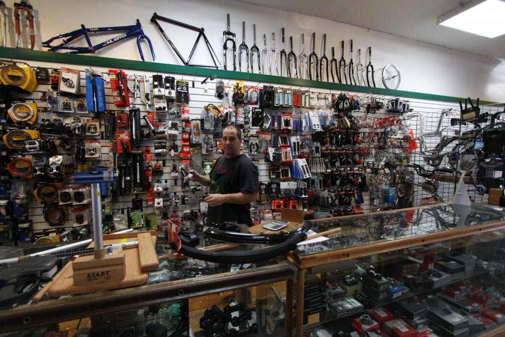 Paul Neff Co-Owner showing me the shop