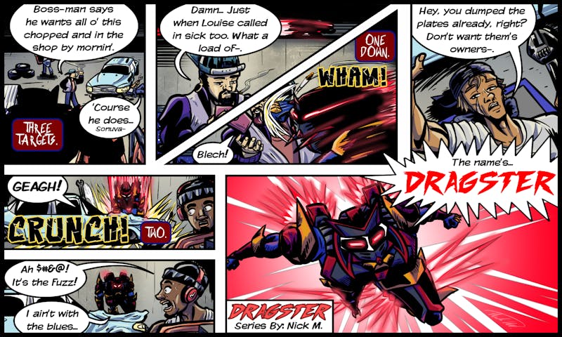 First edition of the Dragster comic