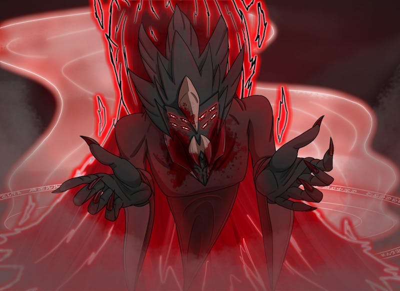 The Comic Section is hosting their annual Halloween Drawing Contest! Check out our spooky monsters, like “Bloody Ichor”, a nightmare created from a bloody ritual sacrifice (by Nick M.)!Vote for your favorite monster in our poll here! The winner will be announced on our social media Halloween Day (October 31)!
