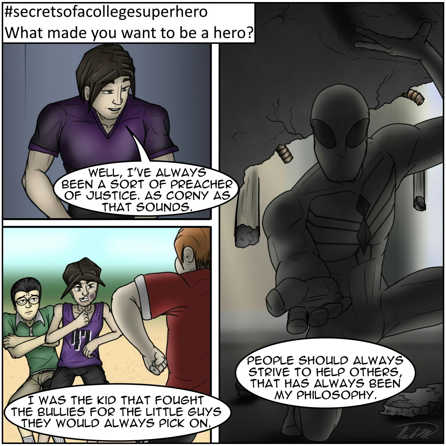 #secretsofacollegesuperhero