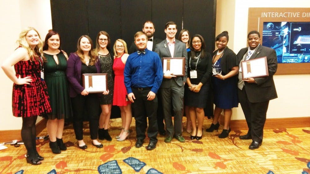 AFLV Council Members (left to right): &nbsp;Tasha Lonabarger, Nicole Hepp, Alexx Bakhaus, Morgan Ziegelhofer, Kaitlin Burris, Nicholas Haywood, Chris Veldman, Evan Schrauben, Casey Krone, Karen Thompson, Njeri Karanja, Wen'Zell Franklin