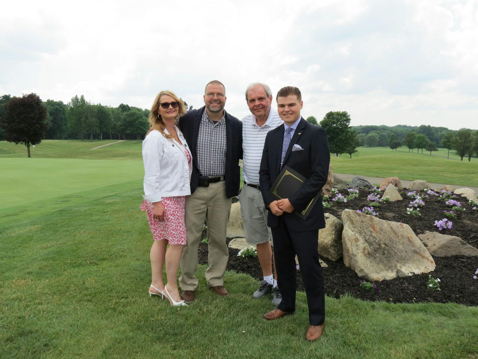 Carl Parsell Scholarship Recipient and Family