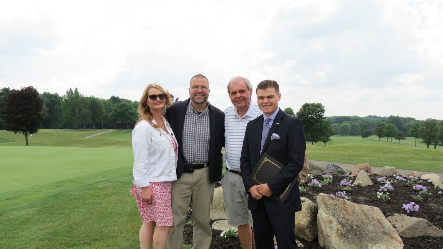 Carl Parsell Scholarship Recipient and Family
