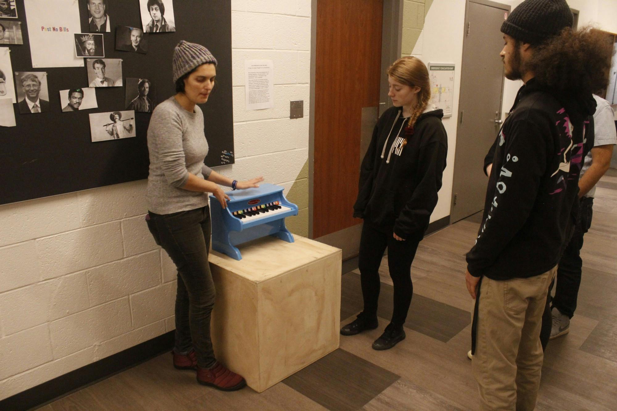 "Still Life with Iris" dress rehearsal