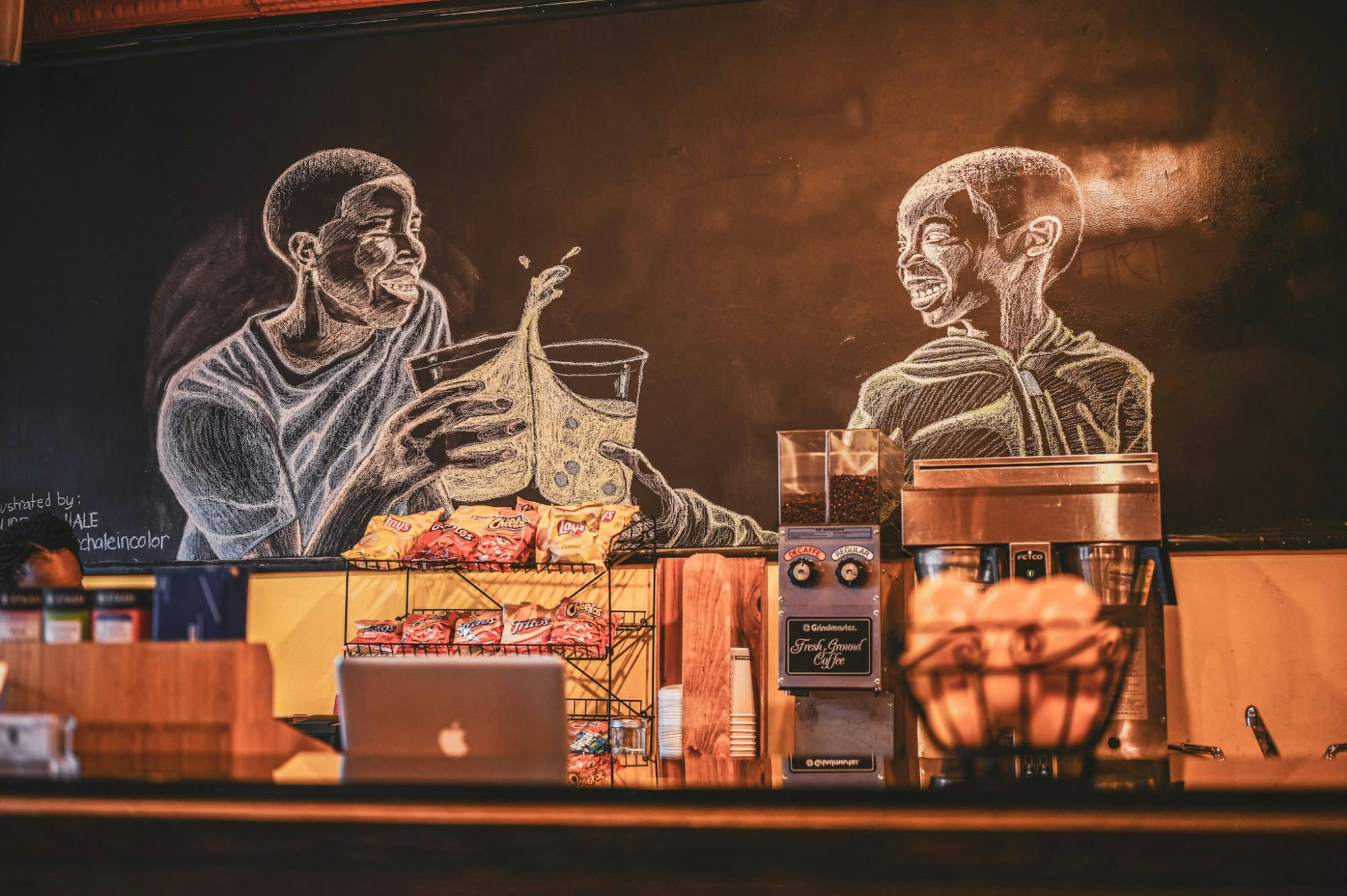 Entrance counter art