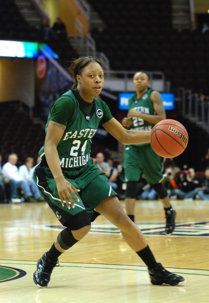 EMU women's basketball MAC championship 2011 Tavelyn James